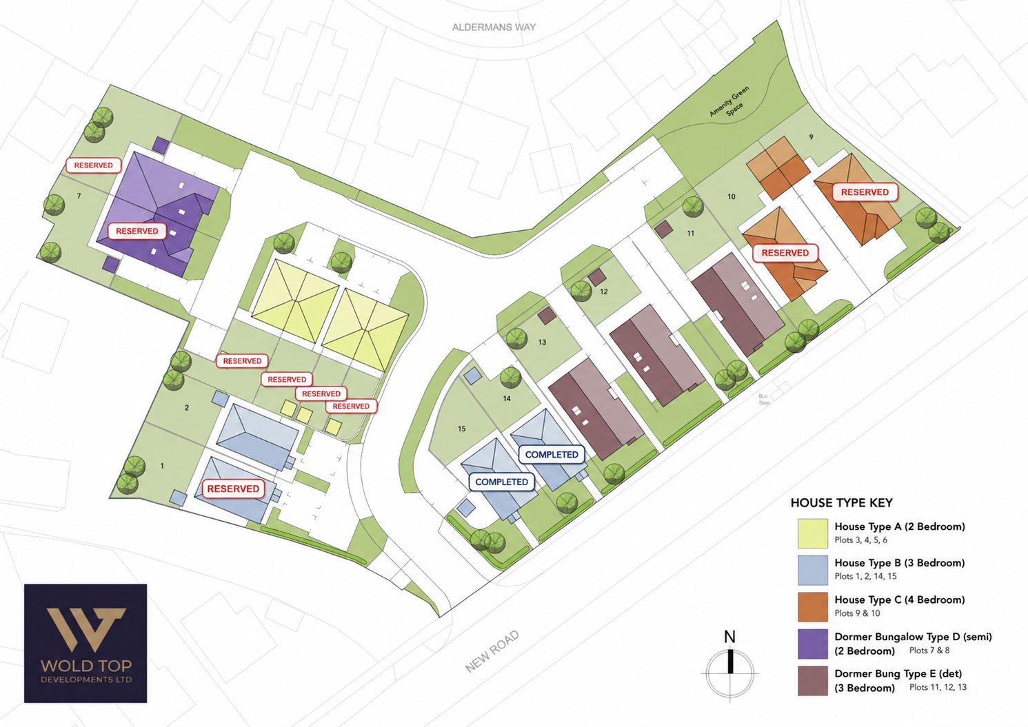 Dalton Fields site plan